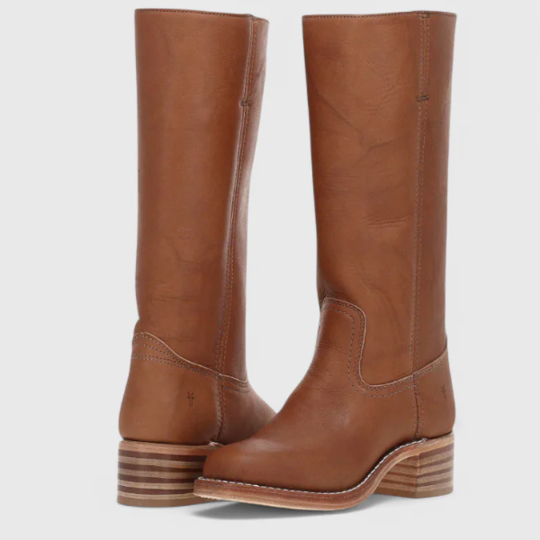 Bottes en Cuir Hautes pour Femmes – Style Élégant à Talons Electro Paris Marron 33