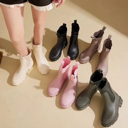 Bottines Chelsea Imperméables à Confort Quotidien Women's shoes Electro Paris