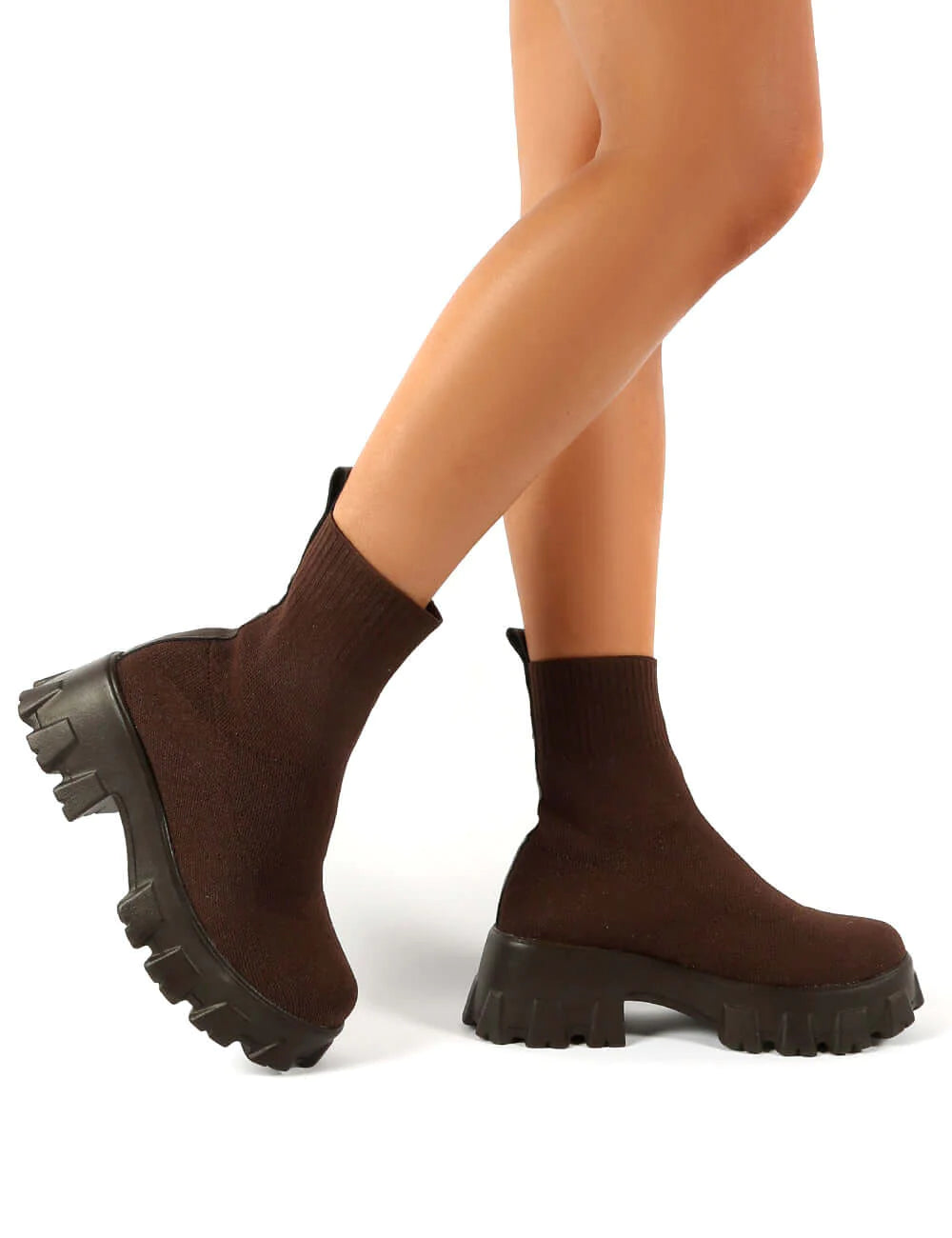 Bottes Plateforme Doublées en Peluche pour Femmes – Bottines d'Hiver Douillettes en Daim Bottes pour femmes Electro Paris