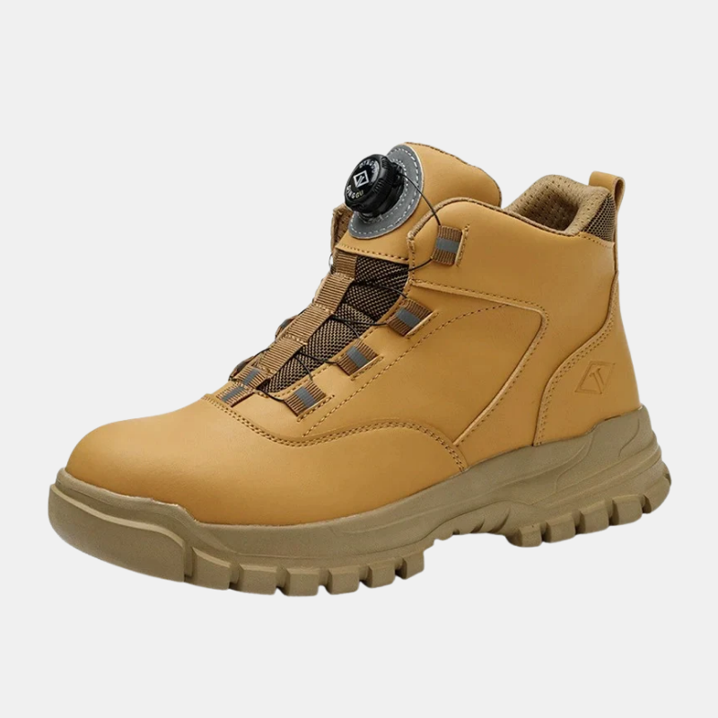 Bottines de Sécurité Imperméables Homme avec Semelle Antidérapante et Fermeture Rotative Bottes de sécurité Electro Paris Jaune 39