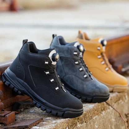 Bottines de Sécurité Imperméables Homme avec Semelle Antidérapante et Fermeture Rotative Bottes de sécurité Electro Paris