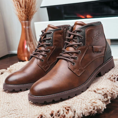 Bottines En Cuir Pour Homme Avec Finition Raffinée Et Style Intemporel Pour Tenues Élégantes Boots Electro Paris Noir 48