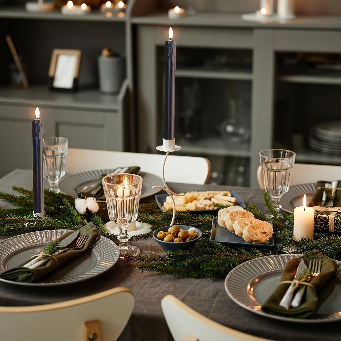 Bougies LED Noires Scintillantes avec Télécommande – Ensemble de 6 pièces Bougies Electro Paris Default