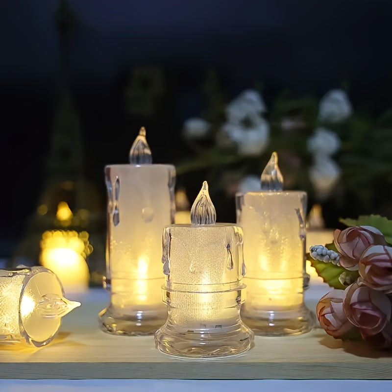 Bougies LED Sans Flamme en Plastique – Ambiance Chaleureuse pour Événements Bougies LED Electro Paris