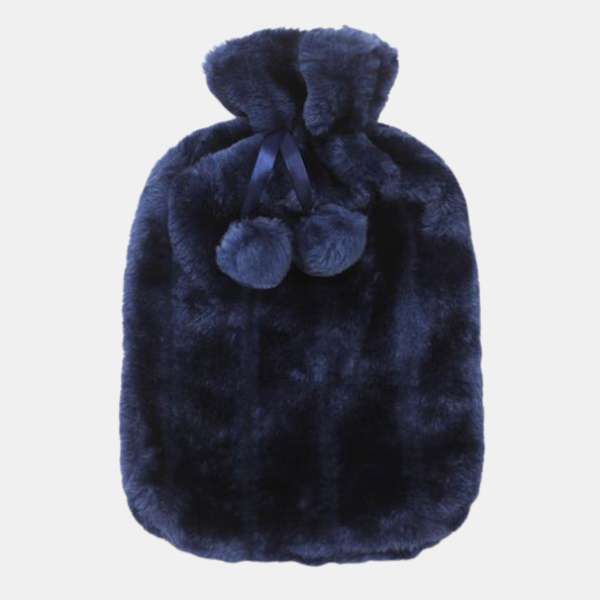 Bouillotte 2 L en Fausse Fourrure – Douceur et Chaleur Cocooning Hot water Bottles Electro Paris Bleu
