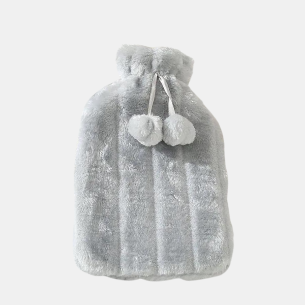 Bouillotte 2 L en Fausse Fourrure – Douceur et Chaleur Cocooning Hot water Bottles Electro Paris Gris clair