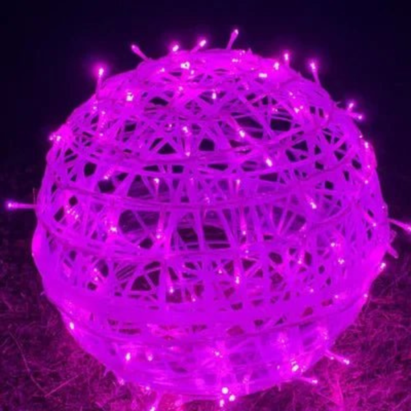 Boules LED Lumineuses – Éclairage d’Ambiance Intérieur et Extérieur Electro Paris Rose
