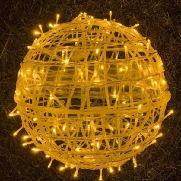 Boules LED Lumineuses – Éclairage d’Ambiance Intérieur et Extérieur Electro Paris Jaune