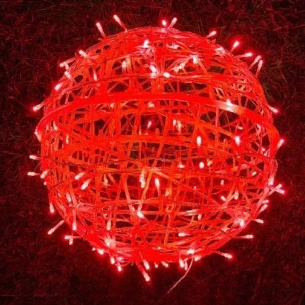 Boules LED Lumineuses – Éclairage d’Ambiance Intérieur et Extérieur Electro Paris Rouge