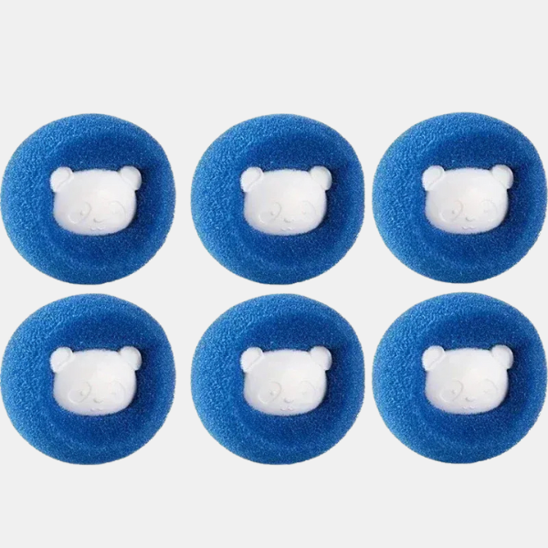 Boules de Lavage Anti-Poil d’Animaux – Linge Plus Propre Pet Hair Collector Laundry Balls Electro Paris Blue 6Pcs