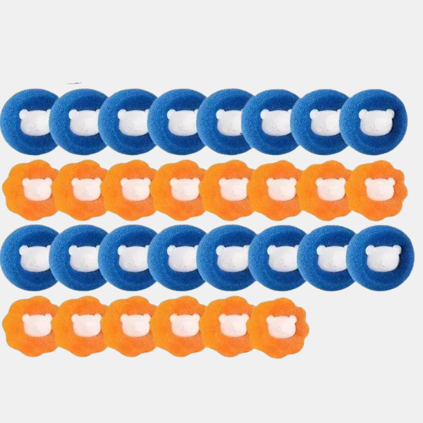 Boules de Lavage Anti-Poil d’Animaux – Linge Plus Propre Pet Hair Collector Laundry Balls Electro Paris Random 30Pcs
