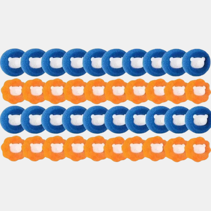 Boules de Lavage Anti-Poil d’Animaux – Linge Plus Propre Pet Hair Collector Laundry Balls Electro Paris Random 40Pcs