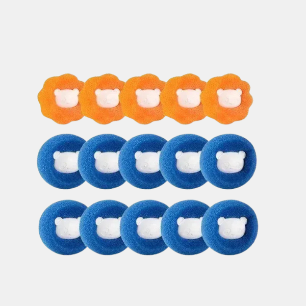 Boules de Lavage Anti-Poil d’Animaux – Linge Plus Propre Pet Hair Collector Laundry Balls Electro Paris Random 15Pcs