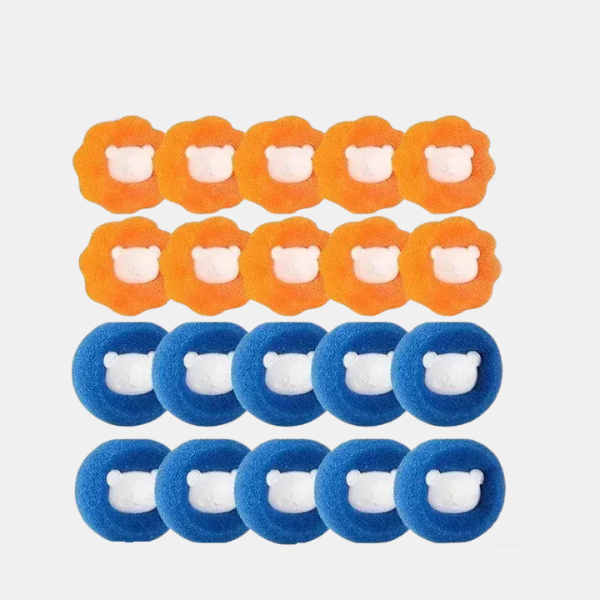 Boules de Lavage Anti-Poil d’Animaux – Linge Plus Propre Pet Hair Collector Laundry Balls Electro Paris Random 20Pcs