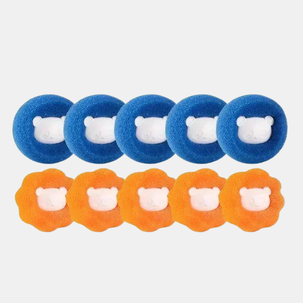 Boules de Lavage Anti-Poil d’Animaux – Linge Plus Propre Pet Hair Collector Laundry Balls Electro Paris Random 10Pcs