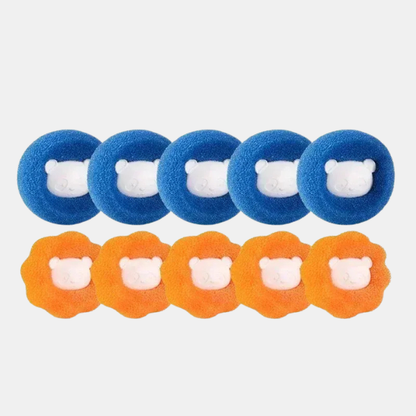 Boules de Lavage Anti-Poil d’Animaux – Linge Plus Propre Pet Hair Collector Laundry Balls Electro Paris Random 10Pcs