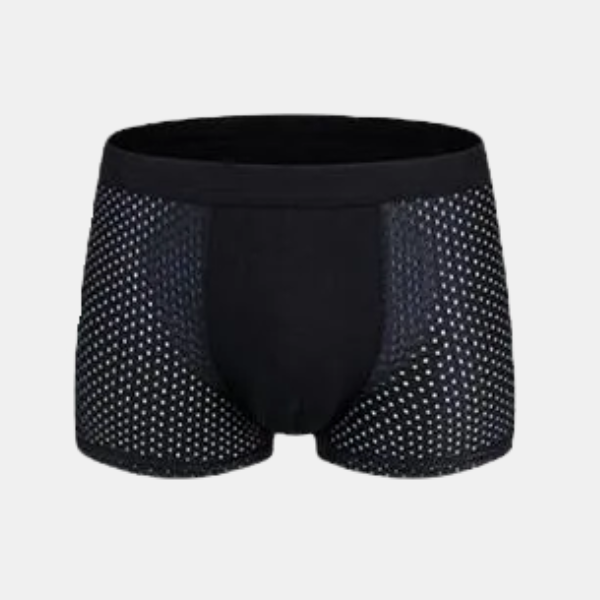 Boxer en Fibre de Bambou pour Homme – Sous-vêtement en Maille Douce et Respirante Sous-vêtements pour hommes Electro Paris 5 Noir S (60KG-65KG)