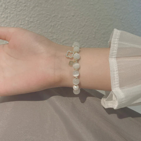 Bracelet Élégance Naturelle – Cristal et Perles Electro Paris