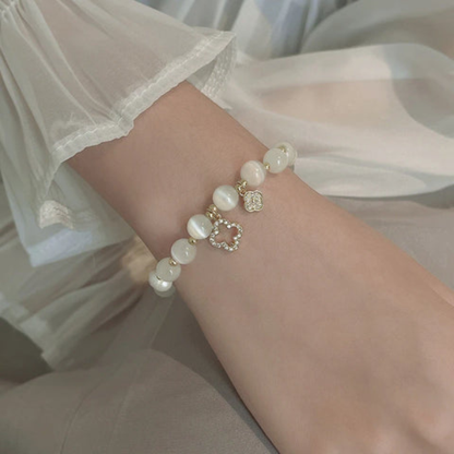 Bracelet Élégance Naturelle – Cristal et Perles Electro Paris