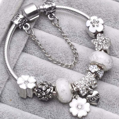 Bracelet Femme Floral en Argent Sterling - Élégant Bijou Inspiré de la Nature Bracelets Electro Paris