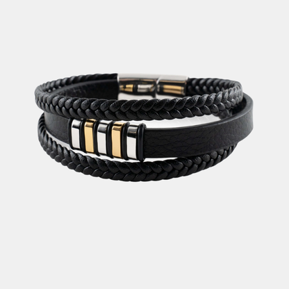 Bracelets Mode en Cuir pour Homme Jewelry for women Electro Paris Argent-or 19cm