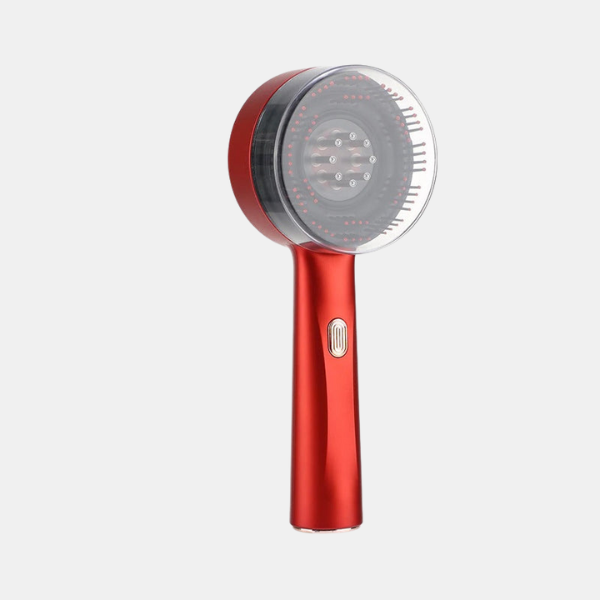 Brosse Massage Cuir Chevelu – LED et Vibrations Accessories Electro Paris Rouge