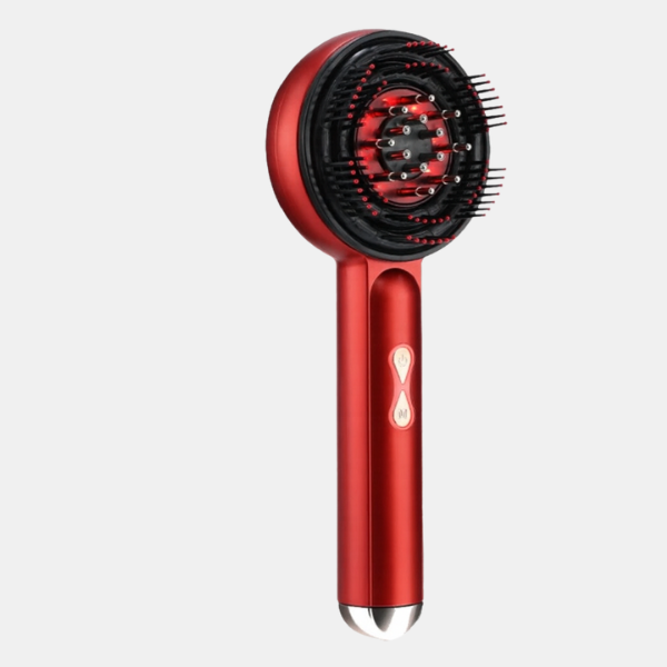 Brosse Massage Cuir Chevelu – LED et Vibrations Accessories Electro Paris Type 2 Rouge