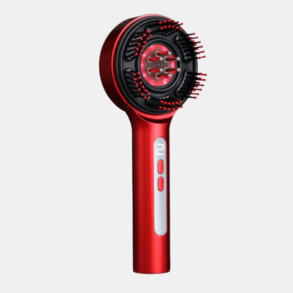 Brosse Massage Cuir Chevelu – LED et Vibrations Accessories Electro Paris TYPE 3 Rouge