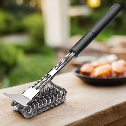 Brosse Barbecue Ergonomique en Acier Inoxydable – Nettoyage Sûr et Efficace Outils de barbecue Electro Paris B
