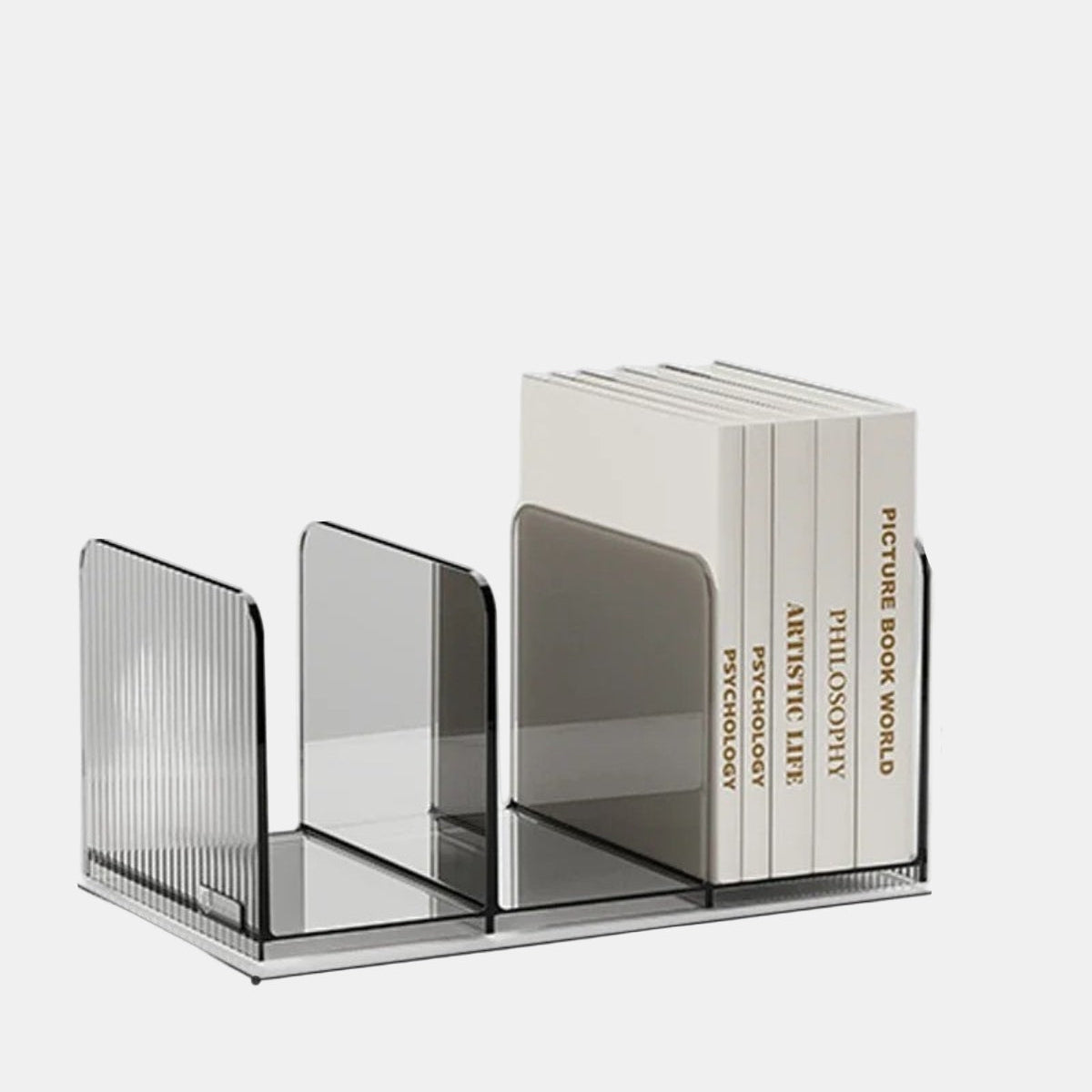 Boîte de Rangement Cristalline – Élégance Moderne et Organisation Pratique Bookshelf Electro Paris Gris 150mm x 80mm x 123mm