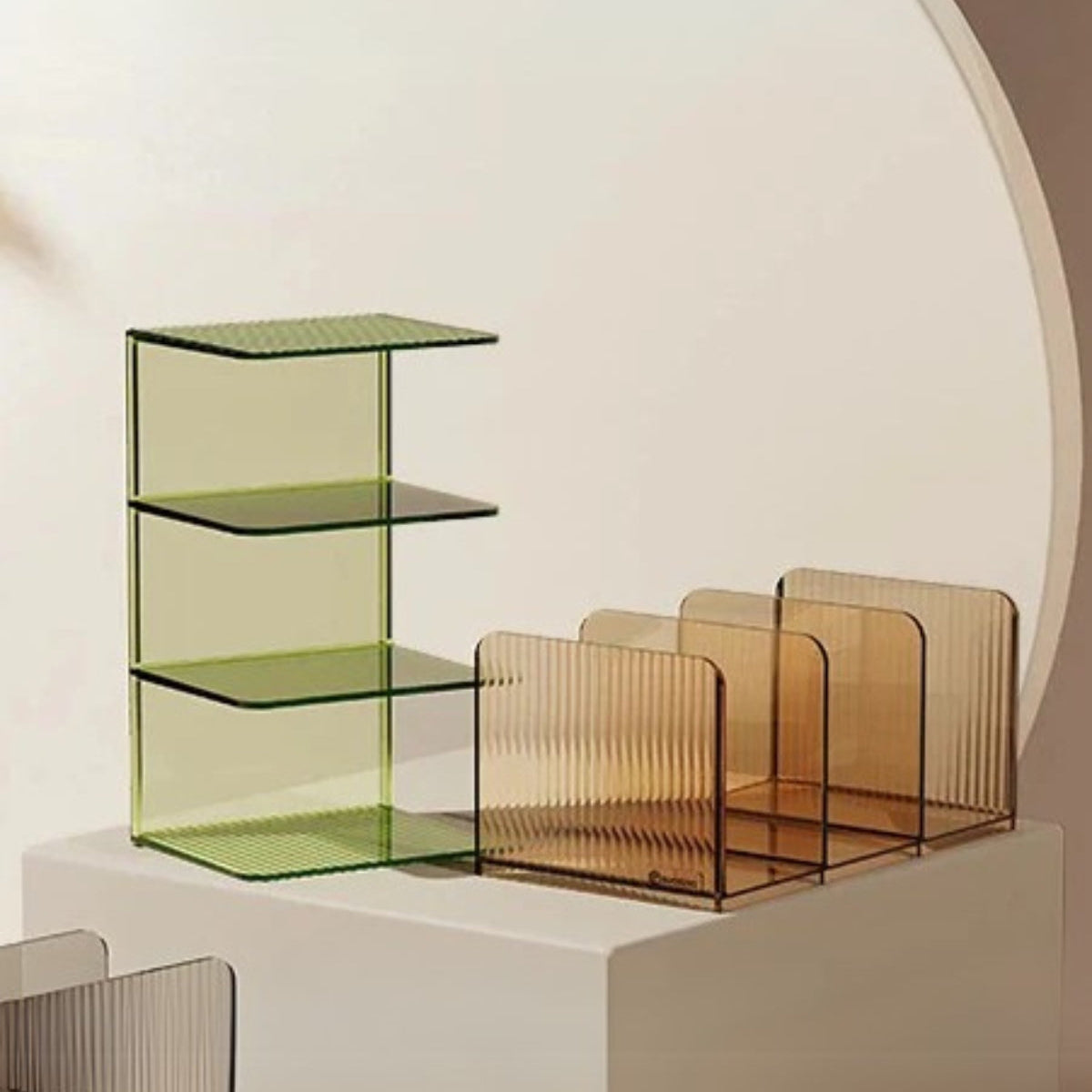 Boîte de Rangement Cristalline – Élégance Moderne et Organisation Pratique Bookshelf Electro Paris