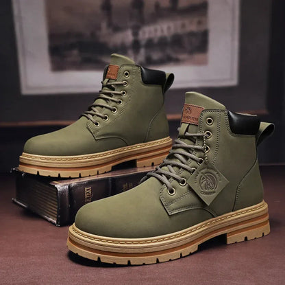Bottines à lacets étanches pour hommes offrant confort, style et sécurité à chaque pas par tous les temps Men Shoes Electro Paris Vert 39