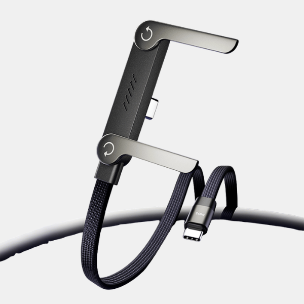 Câble Express 2-en-1 avec Support Pliable Electronics & Accessories Electro Paris Type-C vers Type-C 1,4 m