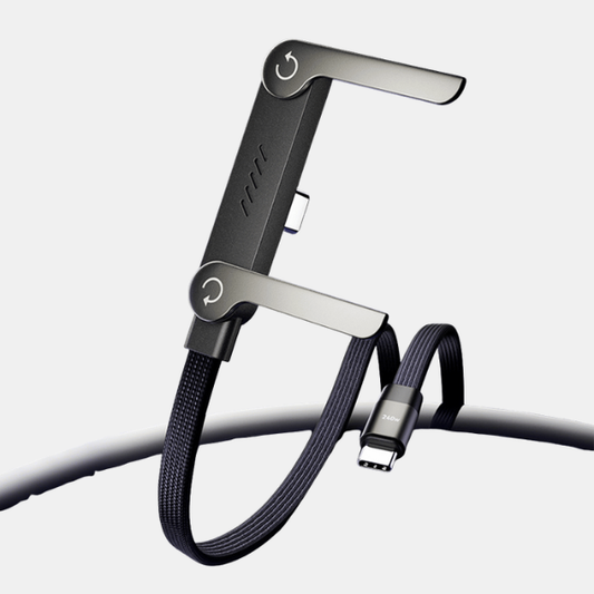 Câble Express 2-en-1 avec Support Pliable Electronics & Accessories Electro Paris Type-C vers Type-C 1,4 m