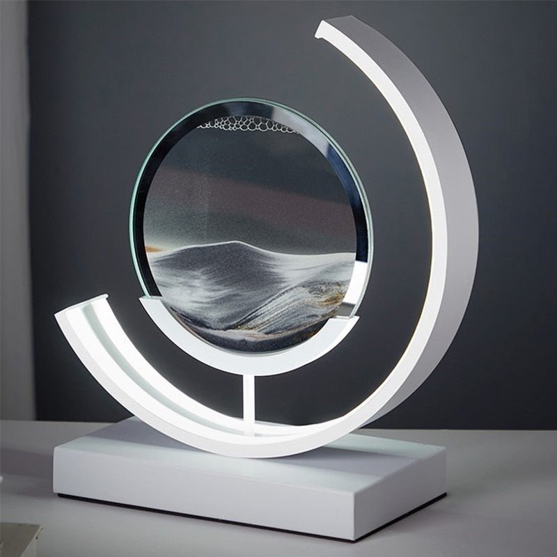 Cadre d'art en sable à LED pour une décoration intérieure relaxante Table Lamp Electro Paris