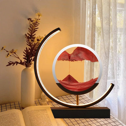 Cadre d'art en sable à LED pour une décoration intérieure relaxante Table Lamp Electro Paris