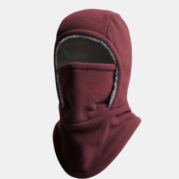 Cagoule d’Hiver Isolante – Masque et Protection Vent Hunting gear Electro Paris Rouge pourpre Taille unique
