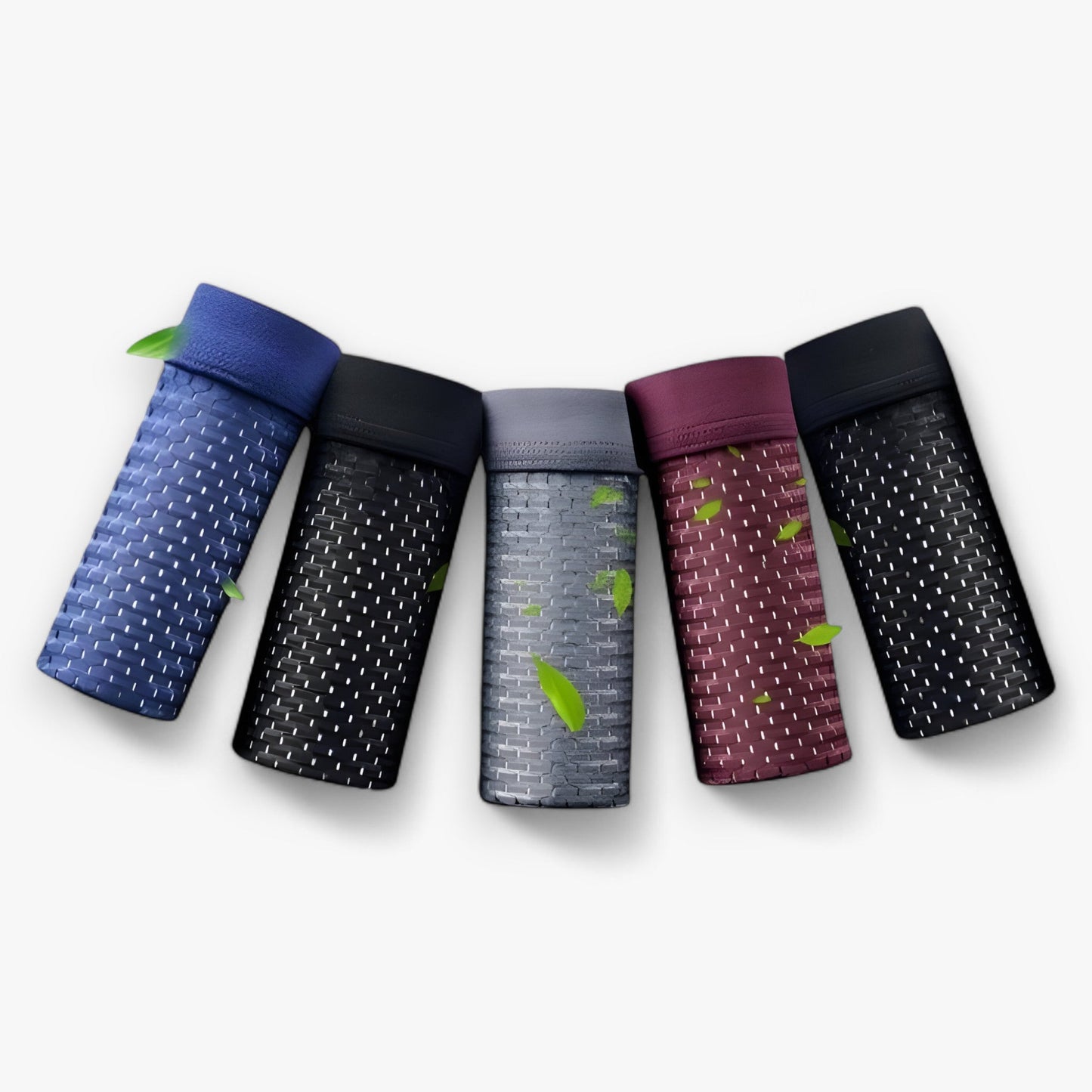 Boxer en Fibre de Bambou pour Homme – Sous-vêtement en Maille Douce et Respirante Sous-vêtements pour hommes Electro Paris 2 Noir - 1 Gris - 1 Rouge - 1 Bleu S (60KG-65KG)