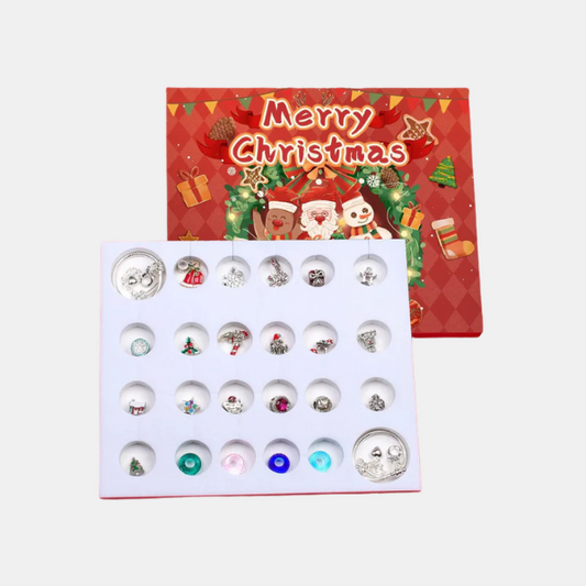 Calendrier de l'Avent Bijoux pour Femme – Cadeau de Noël en acier inoxydable pour le compte à rebours Bijoux Electro Paris Joyeux Noël (Édition Spéciale)