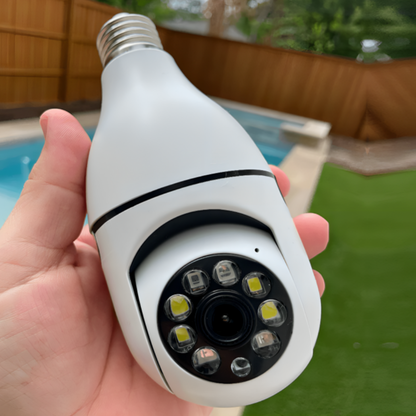 Lampe Caméra de Sécurité WiFi 1080P – Caméra de Surveillance 360° pour Intérieur & Extérieur Caméras de sécurité Electro Paris Appareil photo + 32 Go
