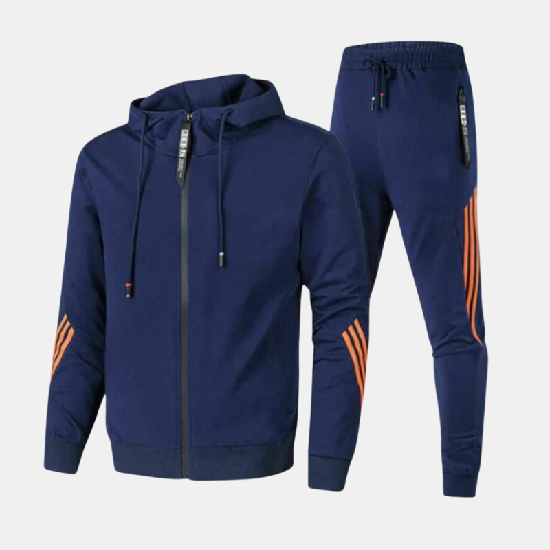 Ensemble de survêtement pour hommes en deux pièces – Style et confort au quotidien Men Set Electro Paris Bleu Marine S