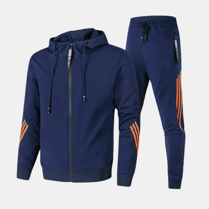 Ensemble de survêtement pour hommes en deux pièces – Style et confort au quotidien Men Set Electro Paris Bleu Marine S