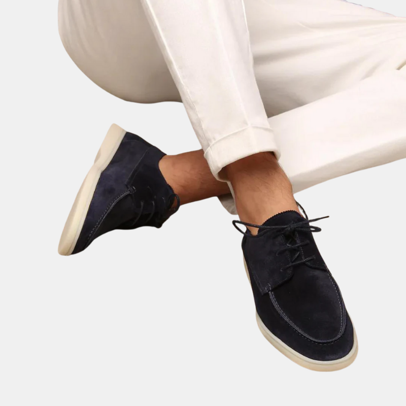 Mocassins en Cuir avec Lacets pour Homme – Élégance et Confort Intemporels Chaussures Electro Paris Noir 38
