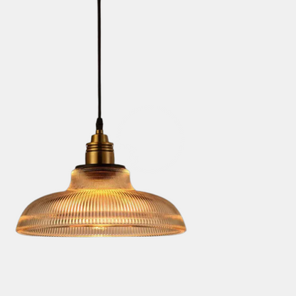 Lampe Suspendue en Verre – Élégante Suspension CrystalLoom en Verre pour Intérieur Moderne Suspension luminaire Electro Paris Ambre