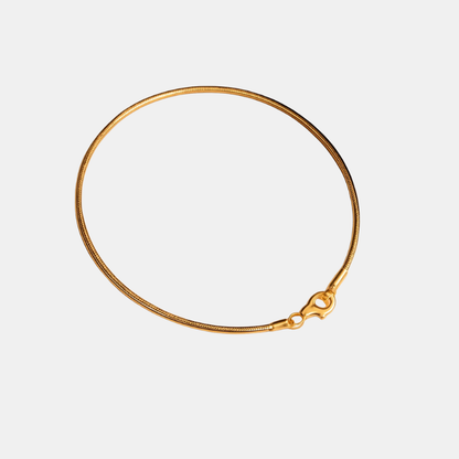 Bracelet Minimaliste à Fermoir Serpent pour une Élégance Moderne Jewelry Bracelet Circle Electro Paris Or 16.5 cm