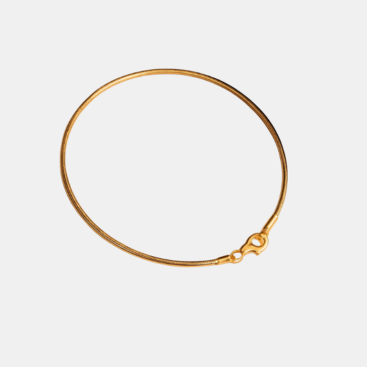 Bracelet Minimaliste à Fermoir Serpent pour une Élégance Moderne Jewelry Bracelet Circle Electro Paris Or 16.5 cm