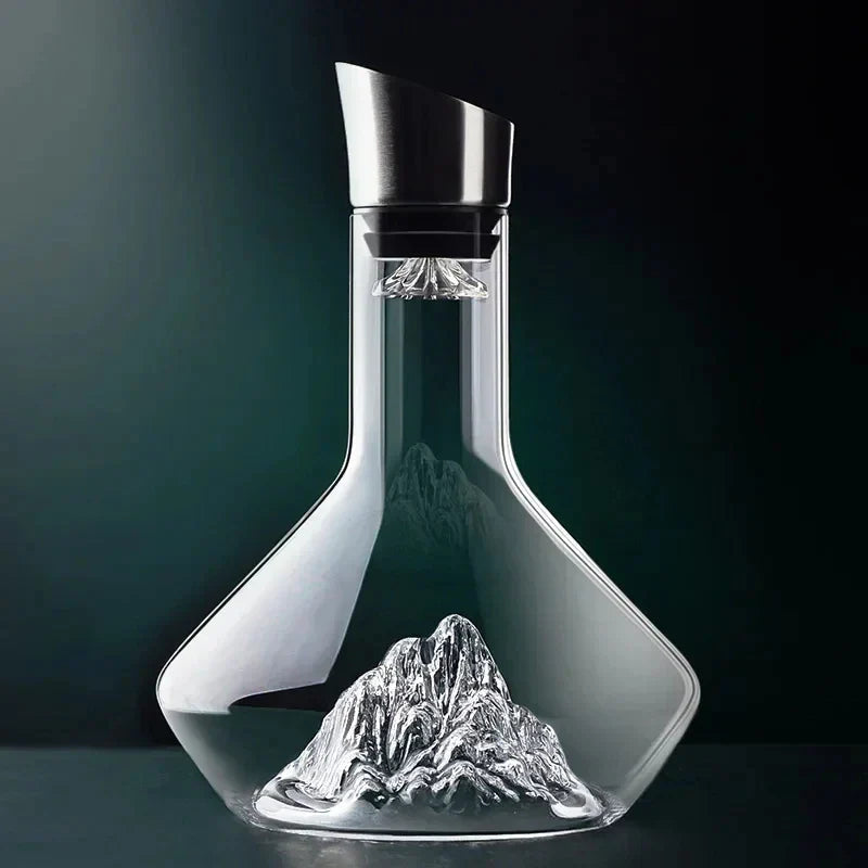 Carafe à Vin en Cristal sans Plomb avec Base Iceberg – Carafe d'Aération 1500ml pour Vin Rouge Carafes à vin Electro Paris Default