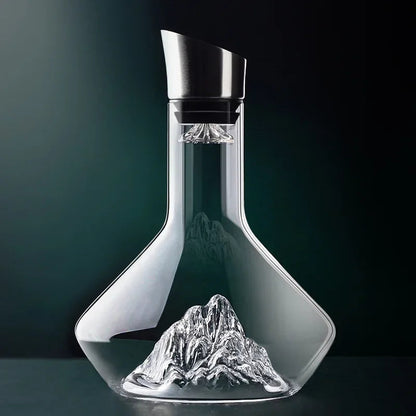 Carafe à Vin en Cristal sans Plomb avec Base Iceberg – Carafe d'Aération 1500ml pour Vin Rouge Carafes à vin Electro Paris