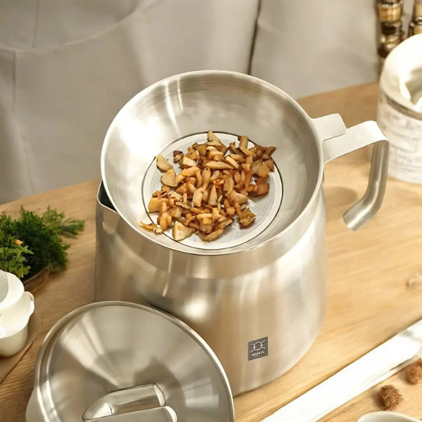 Casserole et Filtre à Friture – Huile Saine et Cristalline Electro Paris