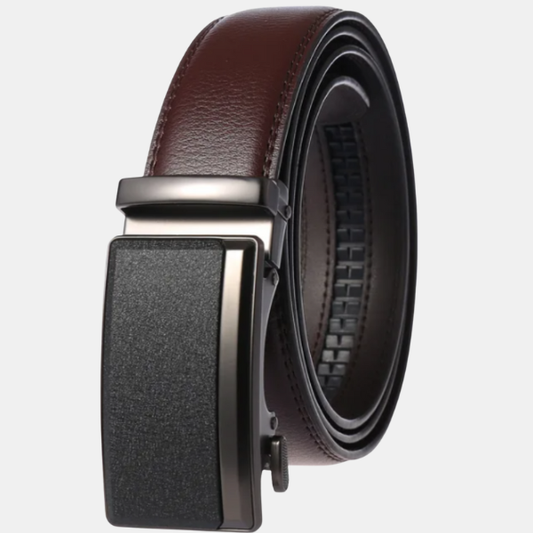 Ceinture Élégante pour Homme à Boucle Automatique Belts Electro Paris Marron A 110 cm